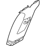 Upper Center Pillar Trim