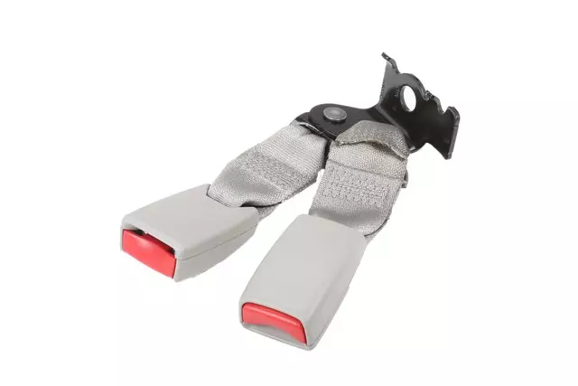 Light Titanium Rear Driver Side Center Seat Belt with Buckle