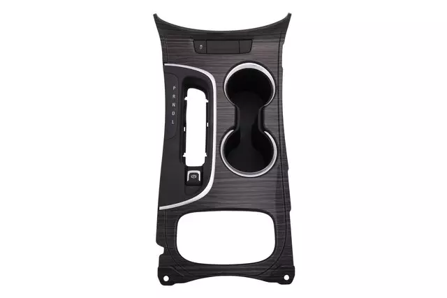 Dark Zebrano Front Floor Console Trim Plate