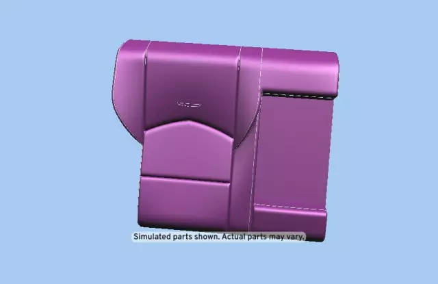 Jet Black Rear Passenger Side Seat Back Cover