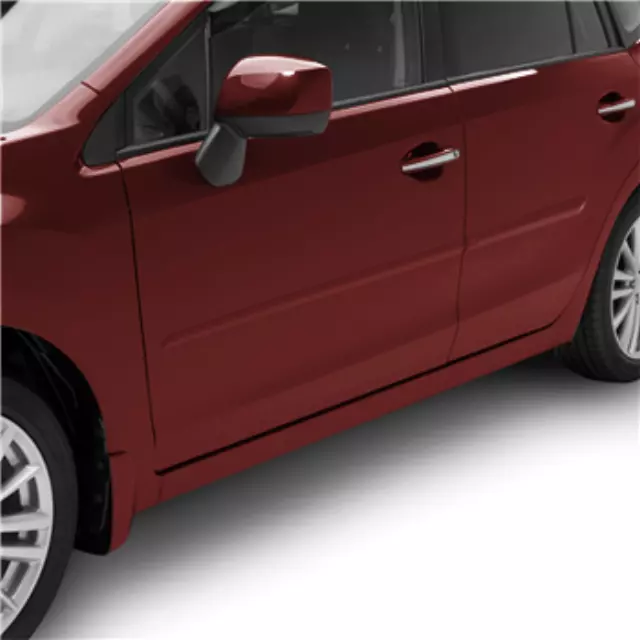 OEM NEW 2012-2014 Subaru Impreza Deep Cherry Body Side Molding KitJ101SFJ000U7