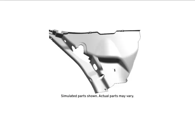 Pewter Rear Driver Side Wheel Housing Trim Finish Panel