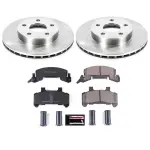 OE Stock Replacement Low-Dust Ceramic Brake Pad and Rotor Kit