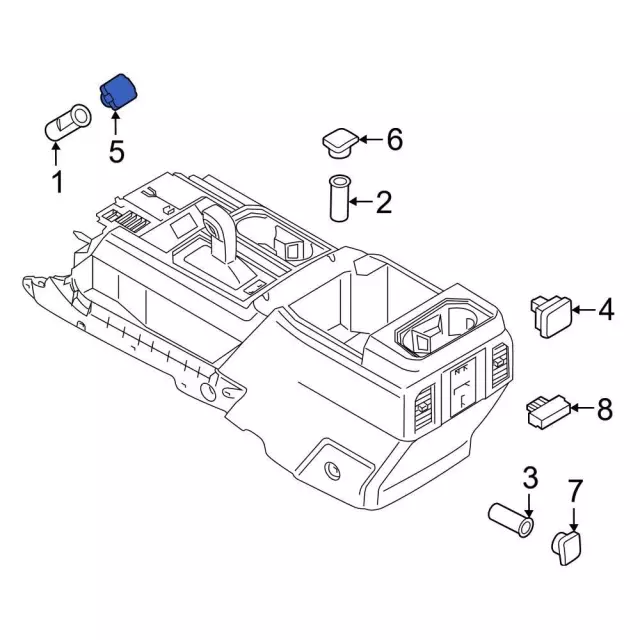 Ford Mustang Taurus Navigator Center Console Power Outlet Socket Plug