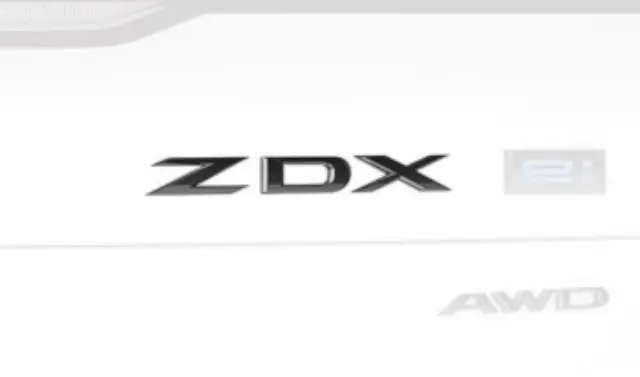 カーアップEXプラスアルファ ACURA ZDX ASPEC MODEL ONLY 2024 BLACK EMBLEM GENUINE OEM