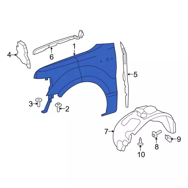 CL3Z-16005-B - Fender - 2009-2014 Ford F-150 | Eastgate Ford Parts