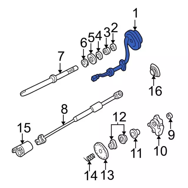 1l3z14a664aa - Ford Clock Spring | Levittown Ford Parts