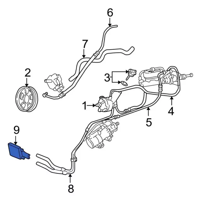 3c3z3d746aa - Ford Power Steering Cooler | Levittown Ford Parts
