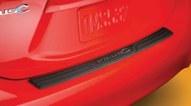 2012-2017 Toyota Prius C Rear Bumper Protector | Black| 2012-2017