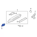 Center High Mount Stop Light Lens
