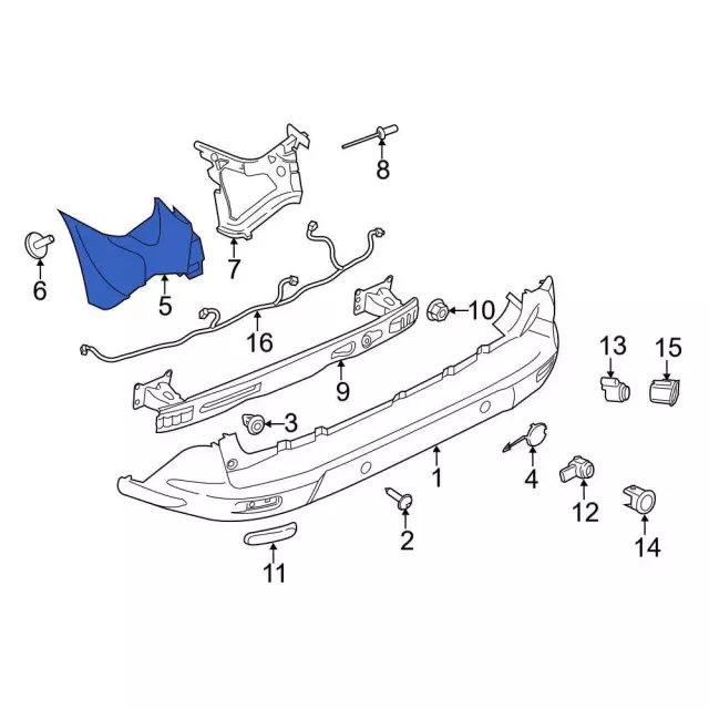 Bumper Corner Cover DT1Z-17F774-BE | Levittown Ford Parts