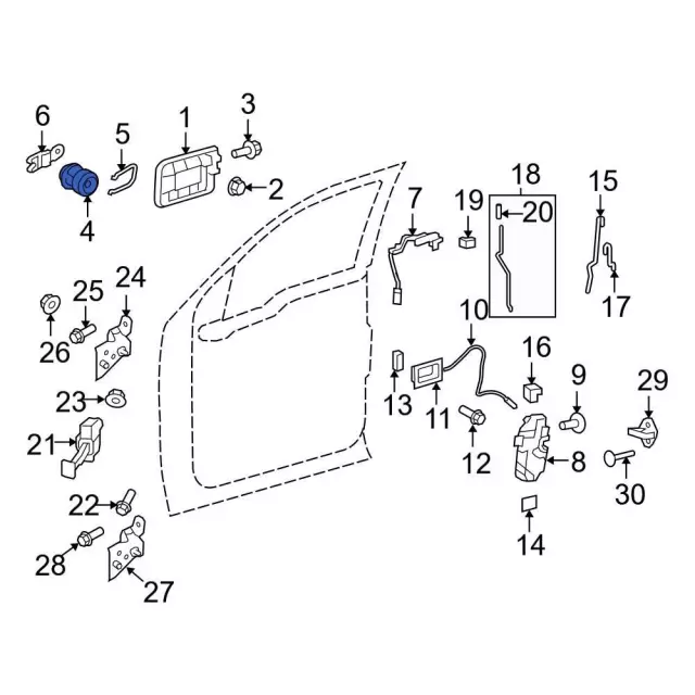 Lock Cylinder 7C3Z-1521990-A | TascaParts.com