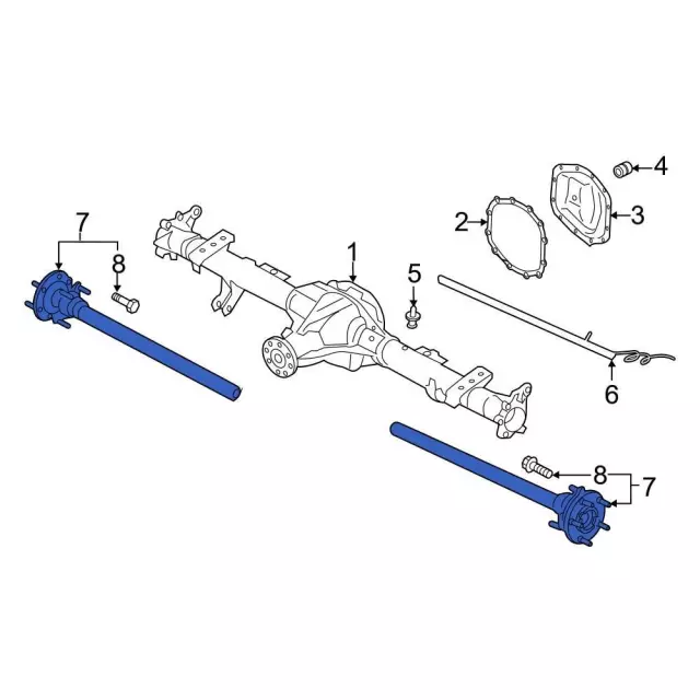 2019-2023 Ford Ranger Axle Assembly kb3z4234d | TascaParts.com