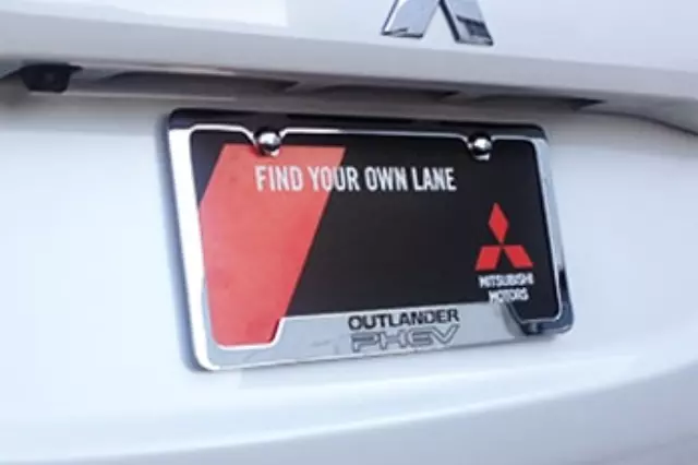 2018-2024 Mitsubishi Outlander PHEV License Plate Frame MZ315045