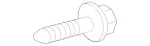 1954-2018 Mercedes-Benz - Pan Head Screw W Collar