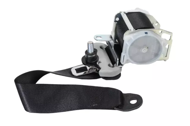Gray Rear Driver Side Seat Belt with Retractor