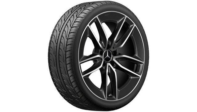 21340149007X44 - Wheels: Wheel 20 5-double-spoke 8x20 for Mercedes-Benz: E 350, E 450, E 53 AMG&amp;reg;, EQB 250, EQB 300, EQB 350, EQE 350, EQE 350+, EQE 500, EQE 53 AMG&amp;reg;, EQS 450+, EQS 580, EQS AMG&amp;reg; Image