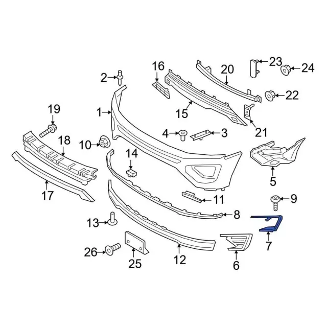 JL1Z-8419-APTM - Bumper Trim 2018-2021 Ford Expedition | Online