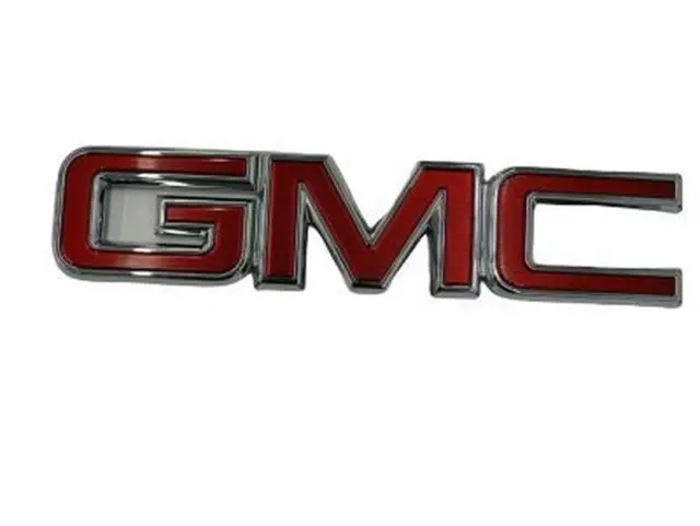 GMC Sierra Tailgate Emblem – Chrome Red, 2015-2019 1500 2500HD 3500HD, Rear