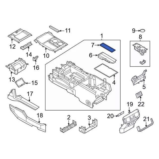2011-2012 F-150 Floor Console BL3Z-15045A36-AA | OEM Parts Online