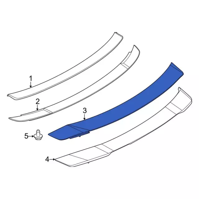 PR3Z-6344210-CA - Spoiler - 2024-2025 Ford Mustang | Eastgate Ford