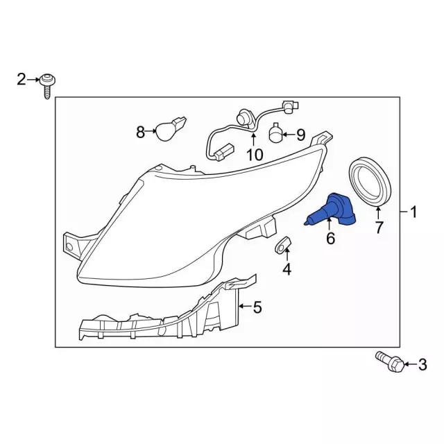 DB5Z-13N021-B - Headlamp Bulb 2013-2022 Ford | Ford Parts Direct