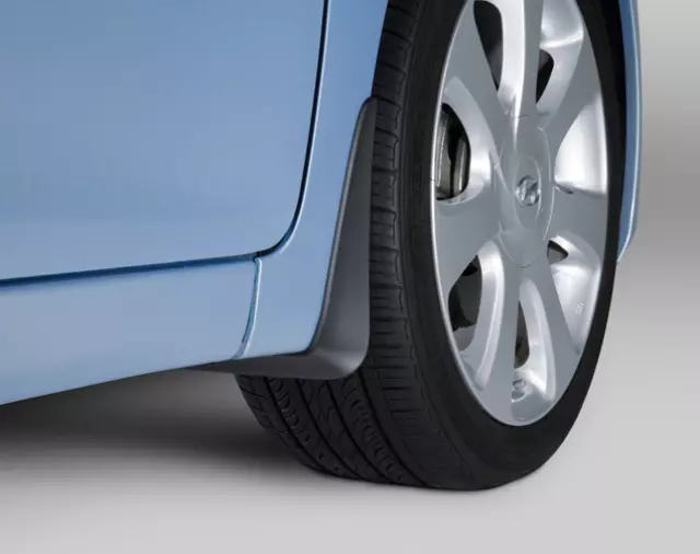 Xotic Tech Black Rubber Mud Flaps Splash Guards For Hyundai Elantra, Sonata, Santa Fe – 4-Piece Set