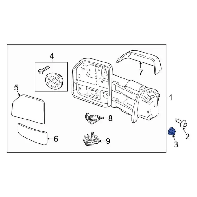 2015-2025 Ford Mirror Nut W718962-S437 | OEM Parts Online