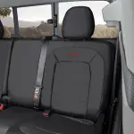 Rear Fitted Seat Cover, Black, Crew Cab