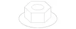 Hex Nut W Clamping Part