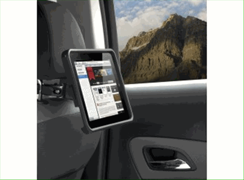 VEL3Z19A464A - Audio/Video: Tablet Cradle for Ford: C-Max, E-350 Super Duty, EcoSport, Edge, Escape, Expedition, Explorer, F-150, F-250 Super Duty, F-350 Super Duty, Fiesta, Flex, Focus, Fusion, Mustang, Ranger, Taurus, Transit Connect, Transit-150, Transit-250, Transit-350, Transit-350 HD Image