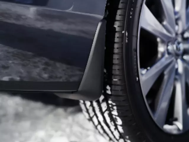2019-2022 Mazda 3 Splash Guards - Front Pair - Black Plastic BDGH
