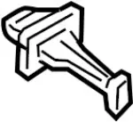 Windshield Pillar Trim Lower Clip