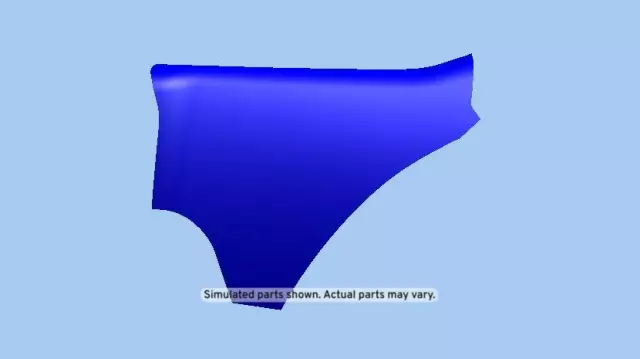 Ebony Passenger Side Body Hinge Pillar Trim Panel