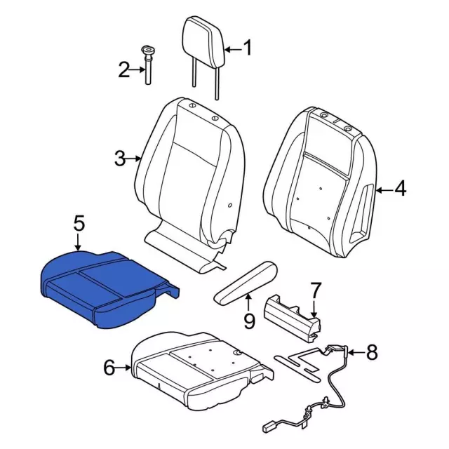 LK4Z-6362900-CE - Cushion Cover - 2020-2026 Ford | Eastgate Ford Parts