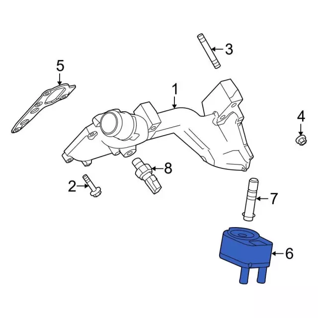 2003-2016 Ford Oil Cooler 2C2Z-6A642-CC | OEM Parts Online