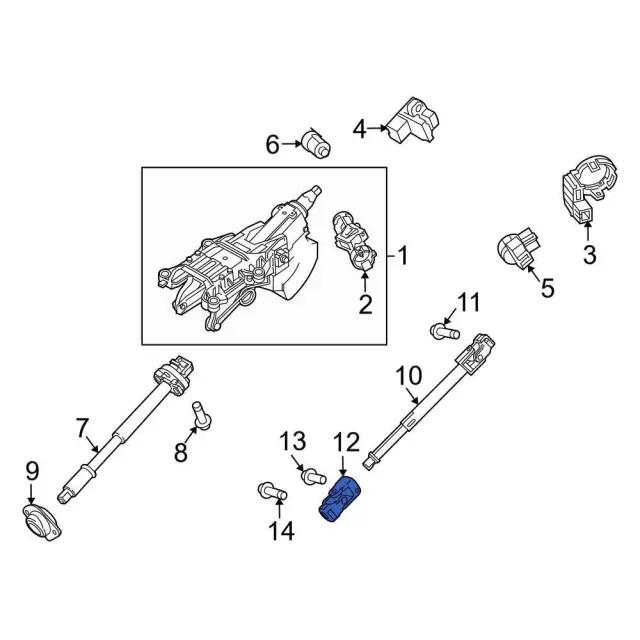 BR3Z-3N725-A - Yoke Assembly - 2005-2014 Ford Mustang | Eastgate