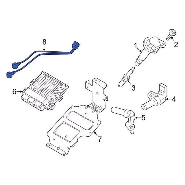 Ignition Knock (Detonation) Sensor For Ford F-150 Escape F-250 Super - View #6