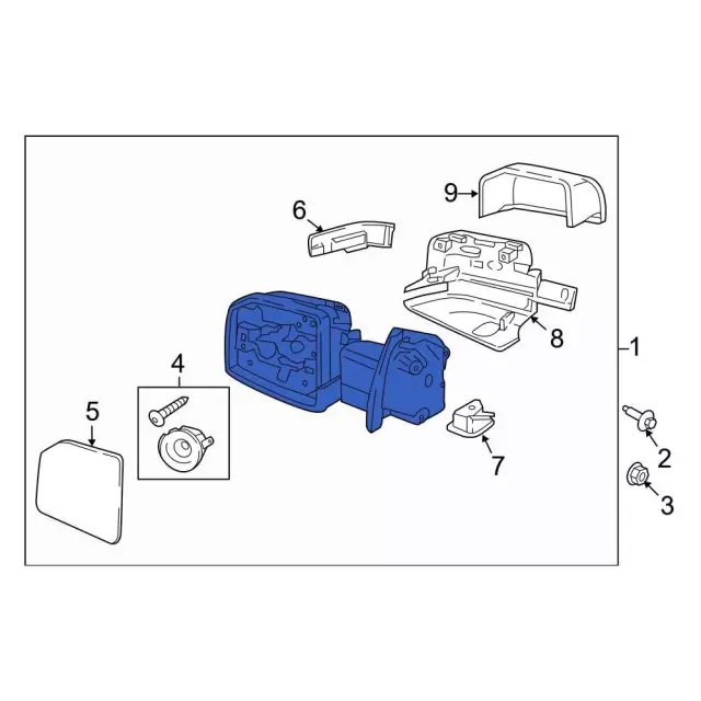 jl3z17683ca - Ford Door Mirror | Levittown Ford Parts