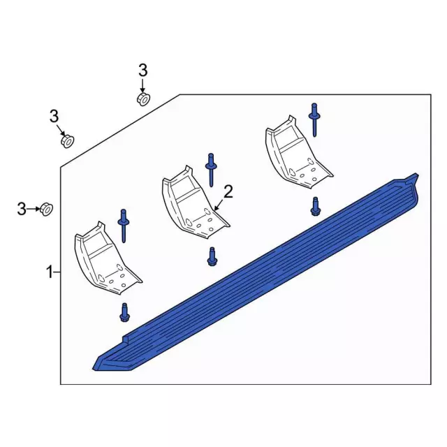 JL1Z-16451-CA - Running Board - 2018-2025 Ford Expedition