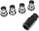 Wheel Nut Lock Chrome Acorn Set M14-1.50
