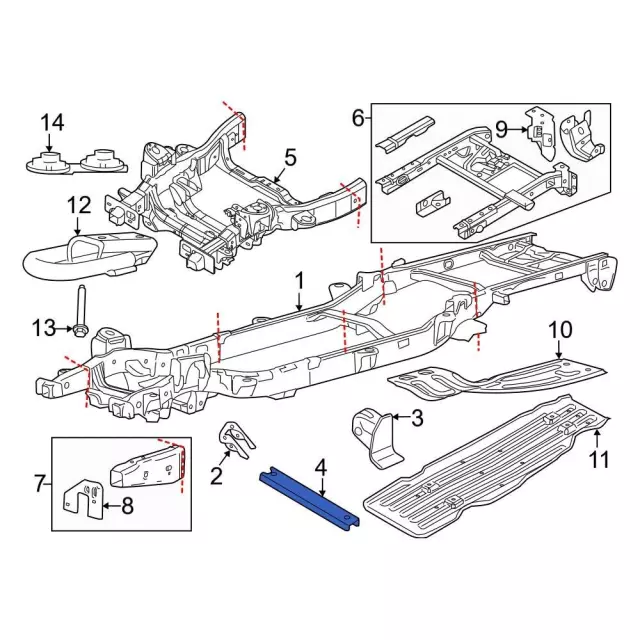 fl3z5l005a - Ford Cross-Member | Levittown Ford Parts