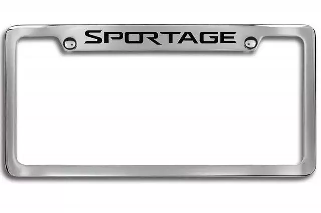 License Plate Frame - Chrome - Upper Logo