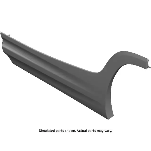 Black Rear Driver Side Door Molding