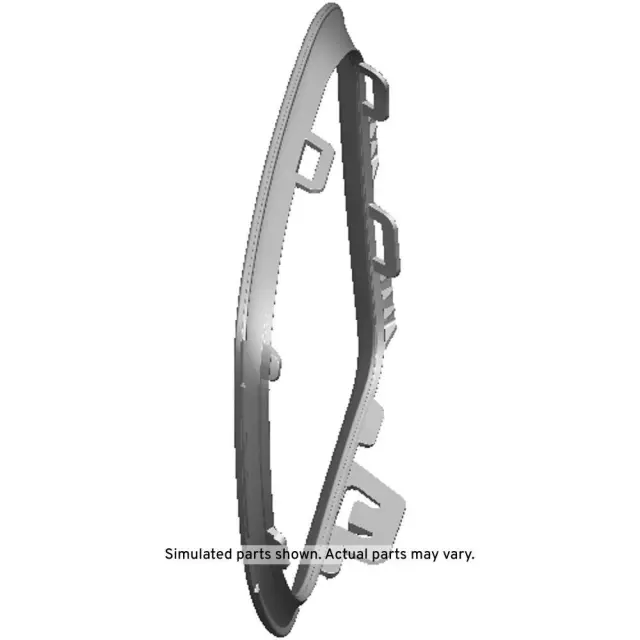 Exterior Bright Chrome Front Driver Side Fog Lamp Bezel