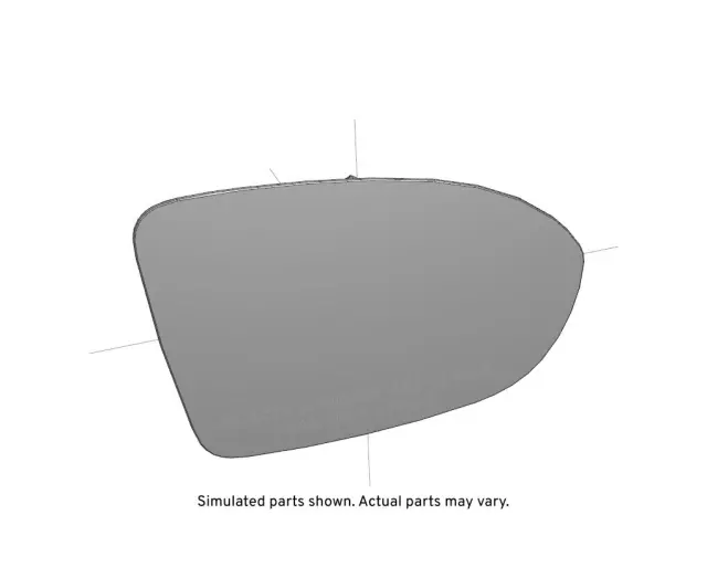 Passenger Side Door Mirror Glass and Backing Plate