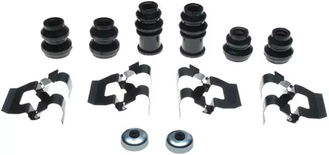 Rear Disc Brake Caliper Hardware Kit with Clips, Seals, Bushings, and Caps