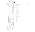 Upper Center Pillar Trim