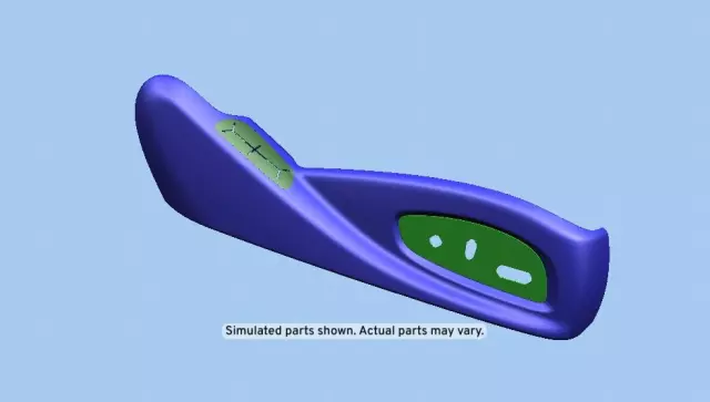 Jet Black Passenger Seat Cushion Outer Finish Cover