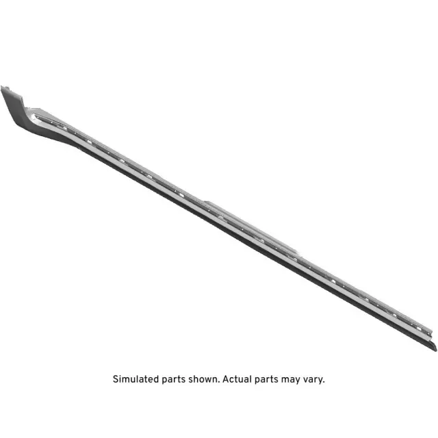 Black Driver Side Rocker Panel Front Molding